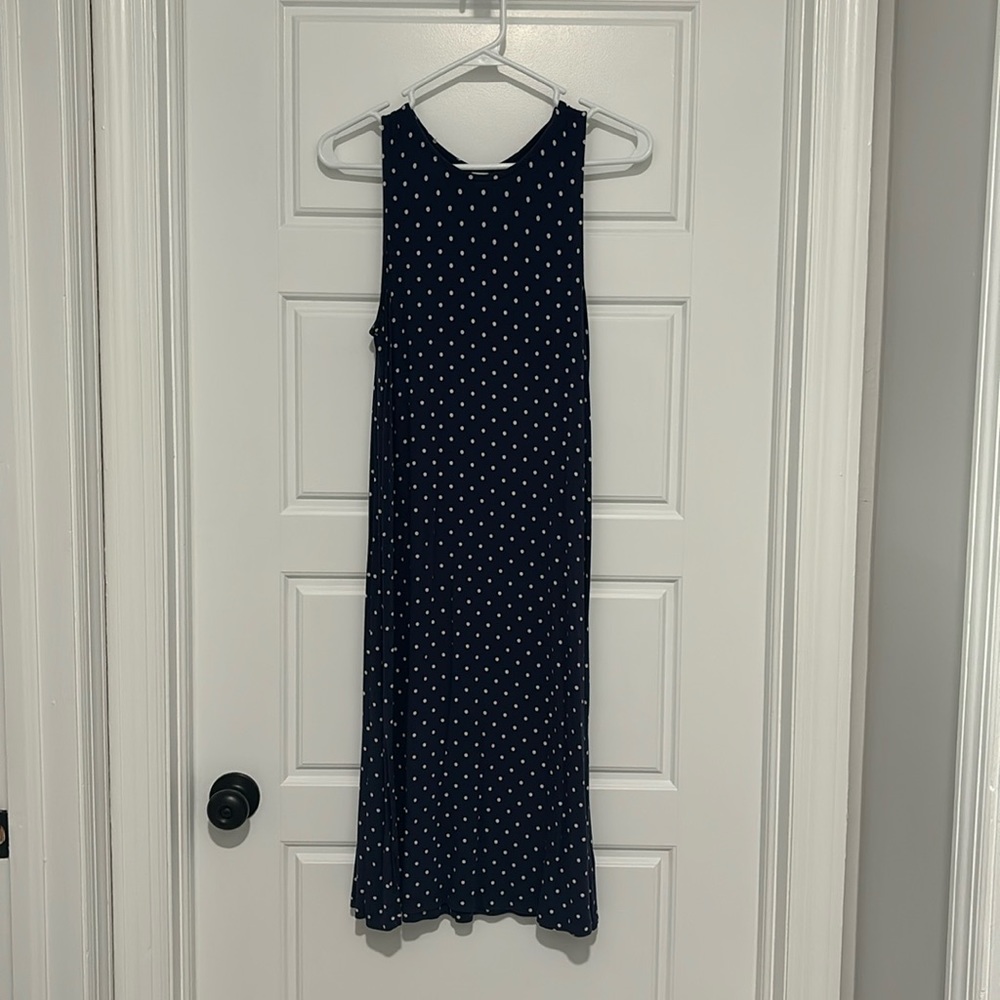 Navy Blue Polkadot Dress from Old Navy